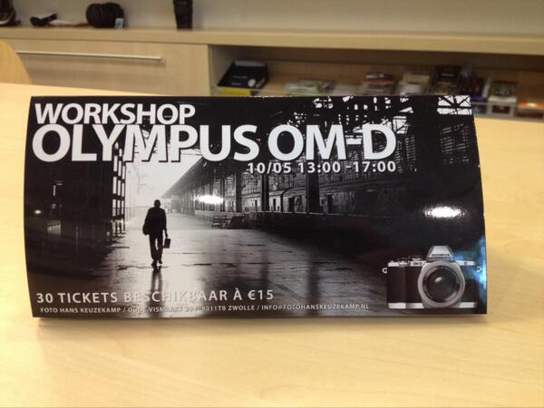 Vandaag onze #olympus OM-D workshop! Wij hebben er zin in! #keuzekamp
