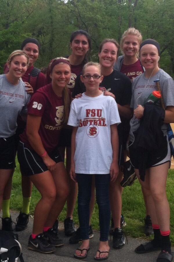 Our morning BP had a celebrity join us - Delaney Foster! Love our Seminole Family - Goooo Noles