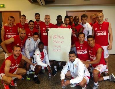 Monaco players show their support [via @AS_Monaco]