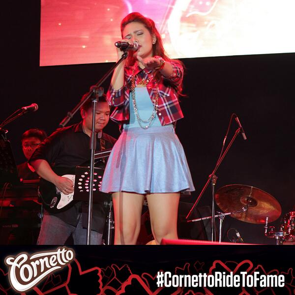 SelectaCornetto's tweet photo. Meg Bucsit performing now at GEB 9 - The #CornettoRideToFame Grand Finals! http://t.co/Jnl7BDN2of http://t.co/KjScJ375ma