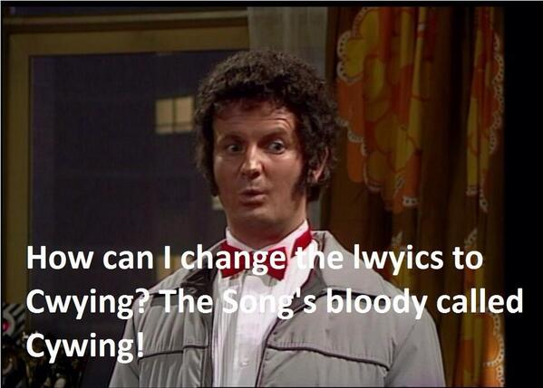 "<a href="/DelBoy_ofah/">Derek Trotter</a>: "Why didn't you change the lywics tonight?" " <a href="/BrianMorahan/">Brian Morahan</a> Twouble!