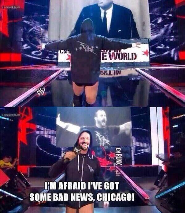 MWLWrestling's tweet photo. #Chicago , I'm afraid I got some bad news.
#BadNewBarrett @WadeBarrett Make it happen :) http://t.co/EZfMNuWaC8