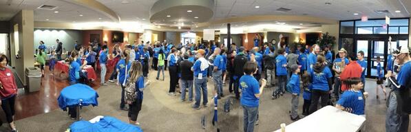 gracechapel's tweet image. That's a lot of blue! #springserve