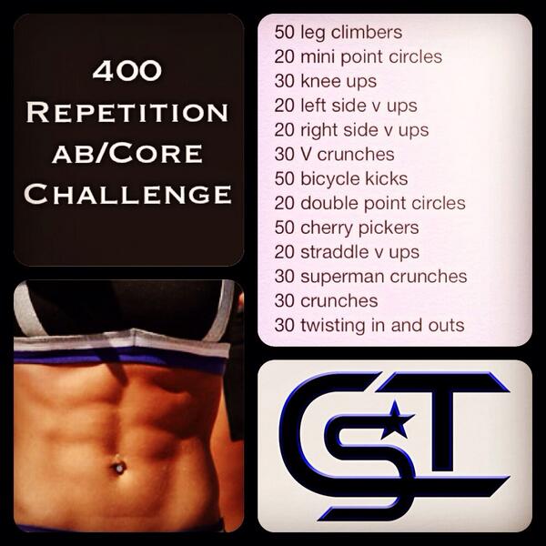 CSTumbling's tweet photo. Here's another challenging core workout to keep those abs ripped!!! Enjoy :) #cheerstylefitness #workouteveryday http://t.co/YTcALc1xDC
