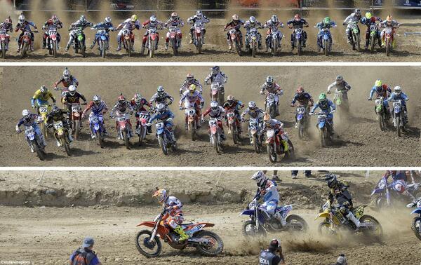 #motocross #mxgp #spain #talavera last in the gate but 1st at first turn!!! only <a href="/Antoniocairoli/">.</a> !!