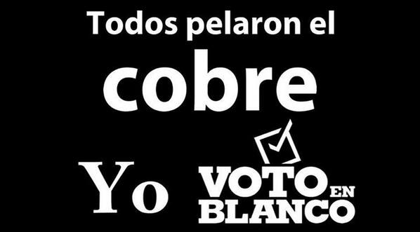 Pelando cobre #VotoEnBlanco  vía <a href="/KonHector/">HectorAterciopelados 🌳</a> (Aterciopelados)