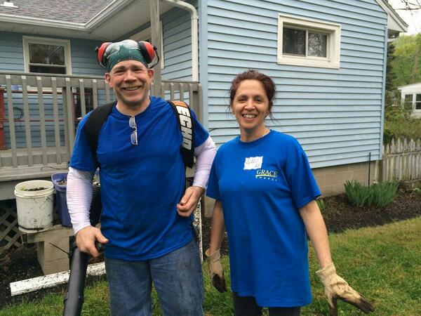 gracechapel's tweet image. Even in the rain, it's a joy to  #springserve