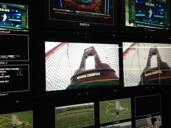 ESPNU's tweet photo. This is what they're playing for. #NCAALAX http://t.co/3Y1TXGtncL
