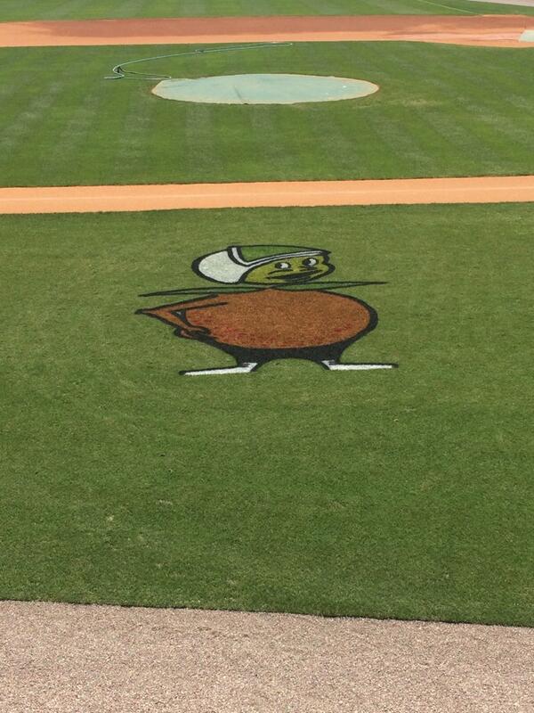 ucfgrounds's tweet image. Our extra little touch for the @UCF_Baseball Citronaut game today