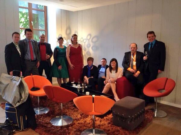 Wij zijn klaar voor het galabal op hey congres van <a href="/JCIVlaanderen/">JCIVlaanderen</a> in Tongeren! #jci14