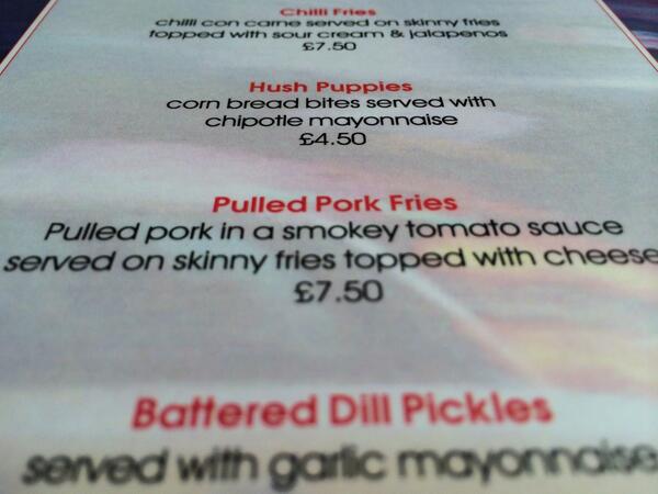Hey <a href="/TheAmericanBar/">The American Bar</a> ... You had us at Pulled Pork... #nomnomom #tasty