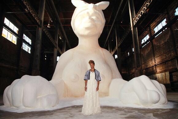 chicrebellion's tweet photo. Excited for the phenomenal Kara Walker's opening of the Sugar Sphinx installation at Old Domino Factory?! #ChicRebels http://t.co/MNzTBVHsth