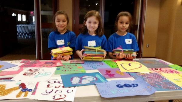 gracechapel's tweet image. Encouragement cards for seniors complete! #springserve