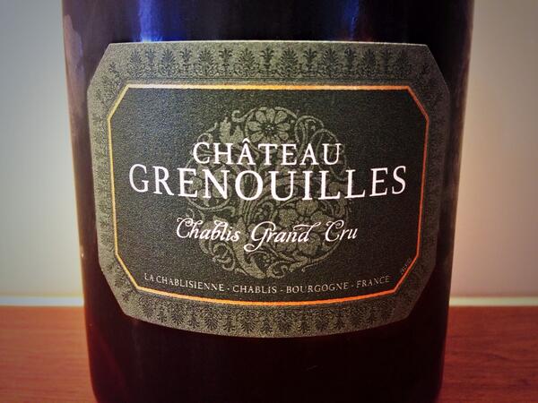 Prachtige Chablis van top coöperatie. Groeit in het glas. Château Grenouilles Chablis Grand Cru 2010. <a href="/DGSwijn/">DGSwijn</a>