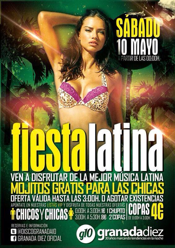Los mejores ritmos latinos esta noche en nuestra sala!!! Y a las chicas os regalamos MOJITOS!!! No faltéis!!!