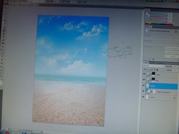 Aca trabajaba un cover nuevo para #VERANO2013 realmente me encanto