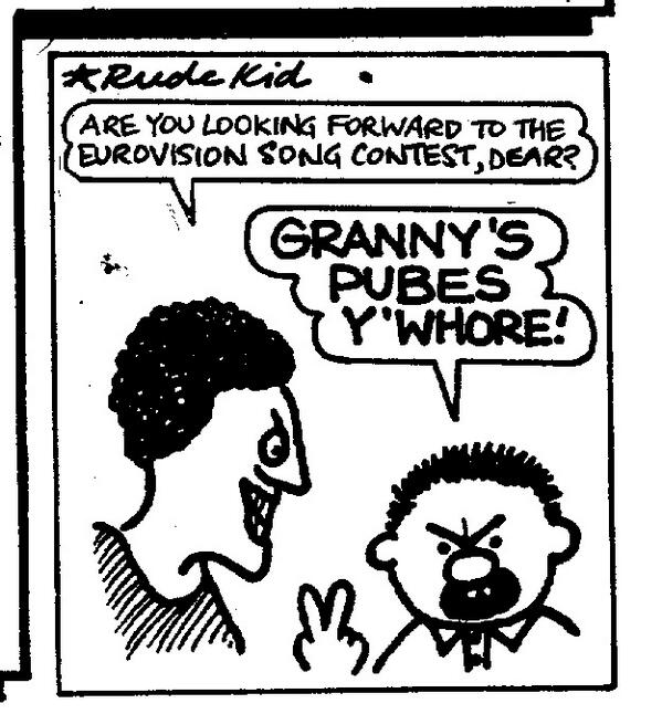 vizcomic's tweet image. Rude Kid.