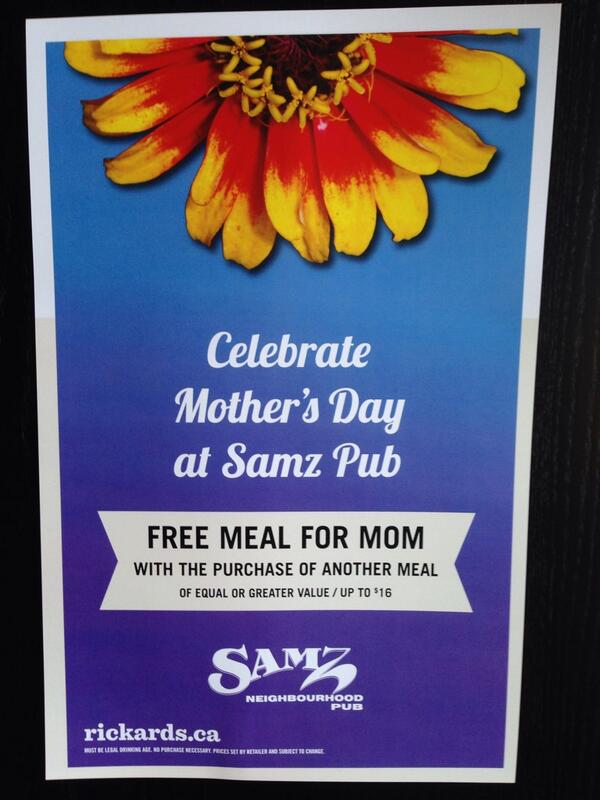 SAMZPUB's tweet photo. Let's celebrate your mom!!! http://t.co/jp0T5ULlQx