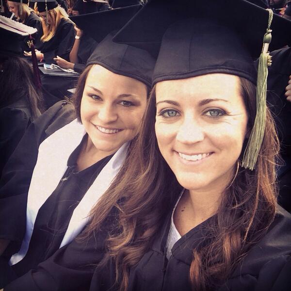 Wait.. We re about to graduate? So glad I got to sit with @_YooAdrienne_ today 😊 love you girl--