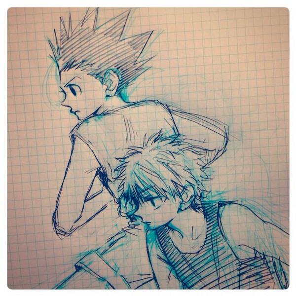 息抜きに落書き、と思ったら途中からちょっと本気で描き始めちゃったよねむい('+ω+`)連載再開おめでとうありがとう 