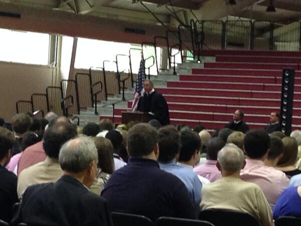 HSCalumni's tweet image. Rev. Dr. Robert Michael Franklin, Jr. giving the @HSC1776 Class of 2014 Baccalaureate sermon. #HSCGrad