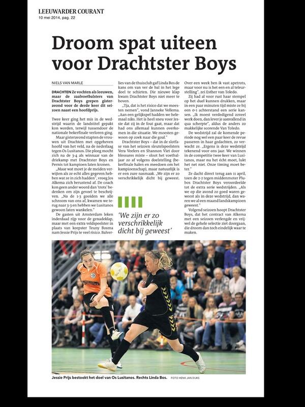 DFTda1's tweet image. 'Droom spat uiteen voor Drachtster Boys' #Eredivisiezaalvoetbal #draosl #DFT1