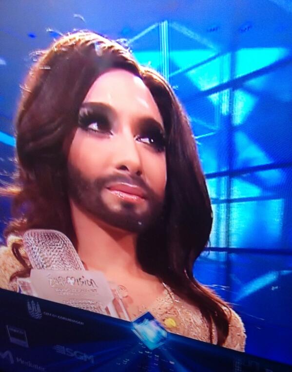 ddb1's tweet photo. The winner! #Evrovision2014 #Кончита #ConchitaWurst http://t.co/1KC0o9vobC