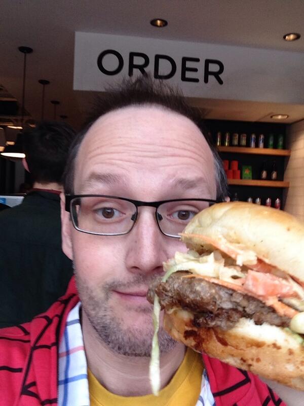 My #YYCBurgerWeek adventure comes to a sloppy end with burger 17: The "Get Stuffed" from <a href="/cliveburger/">Clive Burger</a>. #burgerselfie