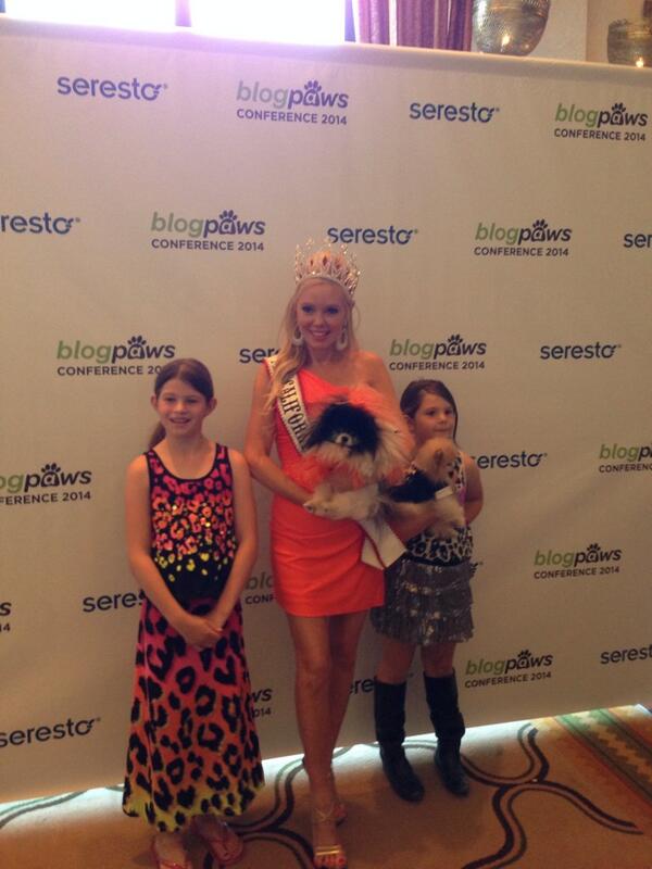 Miss Cali 2014 at #BlogPaws thanks <a href="/Bayer/">Bayer AG</a> Seresto
