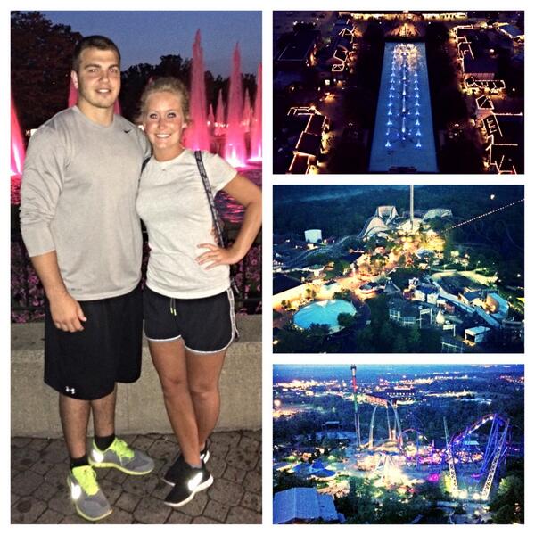 _LKremer_'s tweet image. Day of fun with @RACHtheKING and the compound! #FamilyFun #KingsIsland #EiffelTowerView