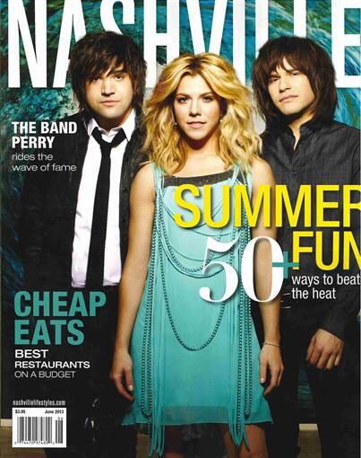 TBP_Pictures's tweet image. On the cover of NASHVILLE mag @thebandperry @NeilPerryFans 💙