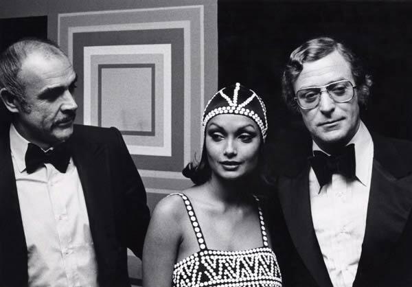 Tie Society on X: "Sean Connery, Michael Caine, and his wife Shakira Caine in 1975. #OldSchoolCool #bowtielife http://t.co/eiVloWd8lJ" / X