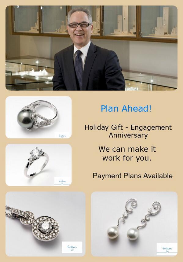 We offer payment options. Plan ahead for special gift! #BrittonDiamonds #Christmas #FineJewellry #Vancouver_rt