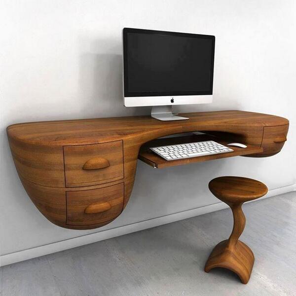TweetsDIY's tweet image. Interesting Desk Concept .. how does it look ?