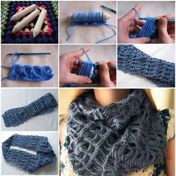 TweetsDIY's tweet image. DIY Stylish Crochet Scarf