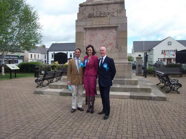 MarkForEurope's tweet photo. NI Conservatives on the Campaign trail with Secretary of State NI...Champion Change with NI Conservatives... http://t.co/3e2n8pxGmr