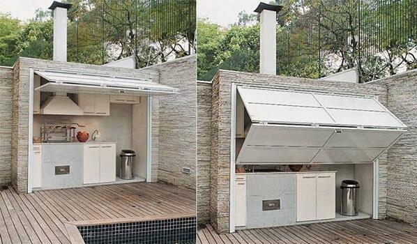 home_decorr's tweet photo. Outdoor Kitchen #Design Ideas http://t.co/3msXNxOIDz