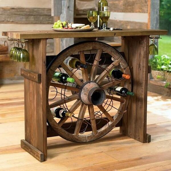 home_decorr's tweet photo. Wagon Wheel Wine Racks http://t.co/wVuFRWvGIq