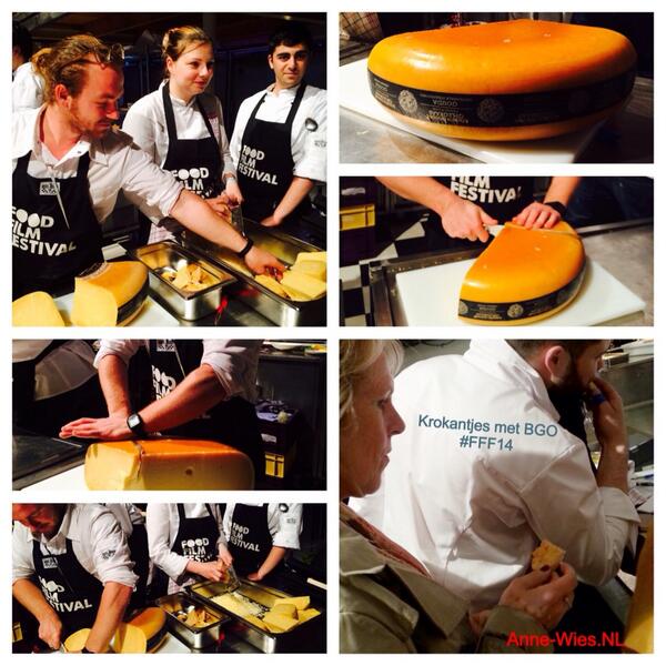 BGO_oplegkaas's tweet photo. Er wordt druk gewerkt met Boeren Goudse Oplegkaas @ArkvandeSmaakNL @arkoftaste op het @FoodFilmFestiv ! @samuellevie http://t.co/CIOVDVxKAG