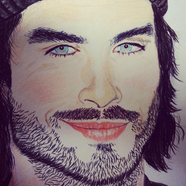 DSobrane's tweet photo. Not very happy with the result but I am posting it though 😊 @iansomerhalder #IanSomerhalder http://t.co/4SlBNjXTzH