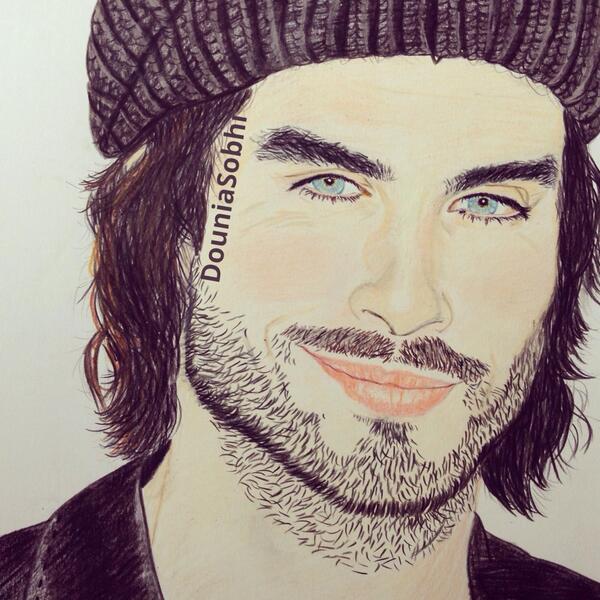 DSobrane's tweet photo. Not very happy with the result but I am posting it though 😊 @iansomerhalder #IanSomerhalder http://t.co/4SlBNjXTzH