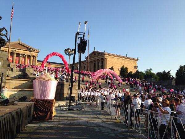 CBSPhiladelphia's tweet photo. Almost time for the survivor walk! #CBS3RFTC #RFTCPhilly #HappyMothersDay http://t.co/4DWkB61hgG