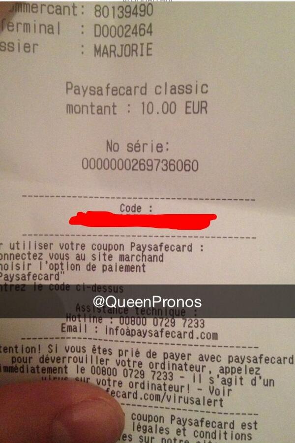 QueenPronos's tweet image. PaySafeCard à gagner !!!
Tirage au sort à 17h parmi tout ceux qui RT ce tweet.