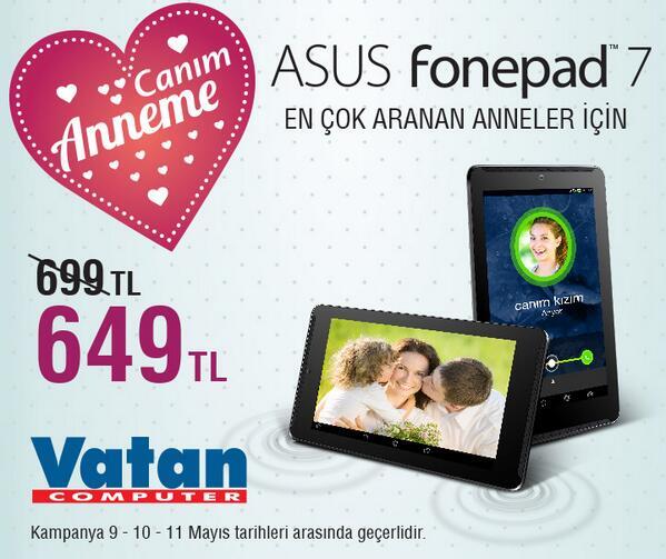 RT et TERRA SLIM çanta kazan! En çok aranan annelere Anneler Gününde ASUS Fonepad 7 #annemariyor