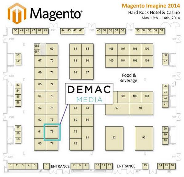 demacmedia: Want to know more about Demac Media? Meet the team! We'll be at #MagentoImagine booth #76 in the Marketplace. http://t.co/aXvAh4XqiF