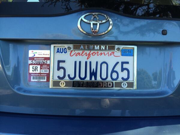 Just got an Adaplate - awesome idea by Ed to save your paint from your permit. Adaplate.com