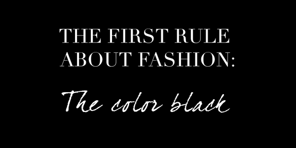 GUESS's tweet image. First lesson about fashion: The color black. #ButReallyThough