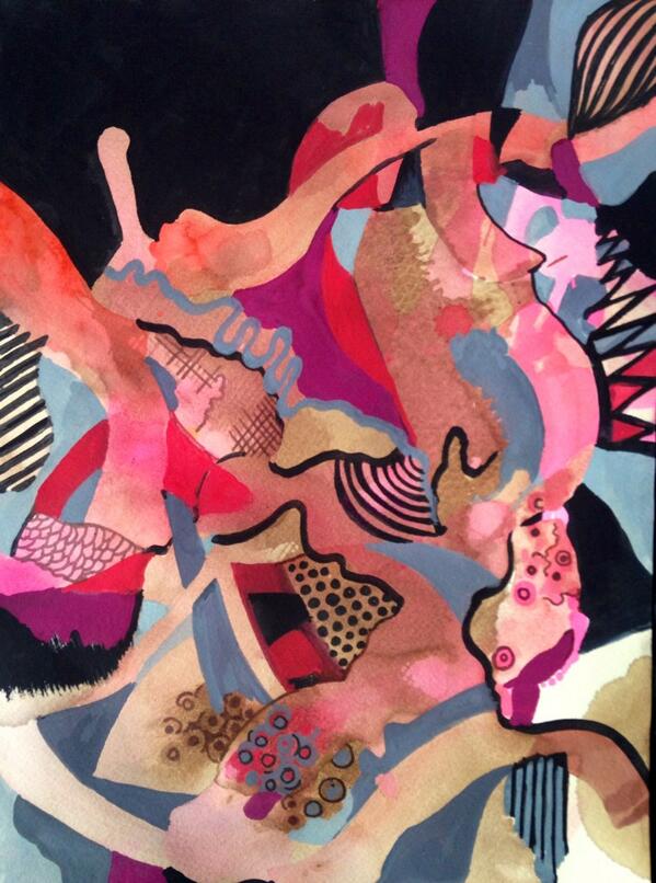 miragearts's tweet photo. #coffee #watercolor #gouache #ink #abstract #painting #art #artwork #original #artist http://t.co/tNcA0xe42I