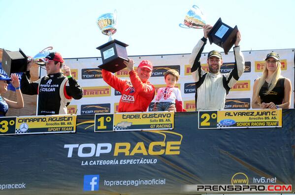 GustavoTadeiOk's tweet image. El podio en Oberá, con Tadei en lo más alto.