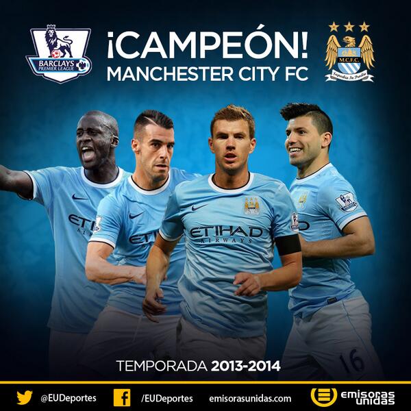 EUDeportes's tweet photo. #BPL | FINAL: Manchester City 2-0 West Ham United http://t.co/DPEzeJolwU